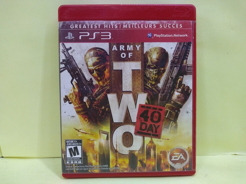 Army Of Two The 40th Day Playstation 3 Ps3 Usado, No Manual.