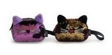 Estuche Sequins Reversible Kitten Orejas 3d 21x5x13 Pf 0807