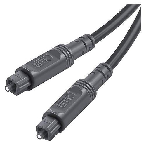 Cabl Optico Puerto Cuadrado Altavoz Audio Digital Cable Gris