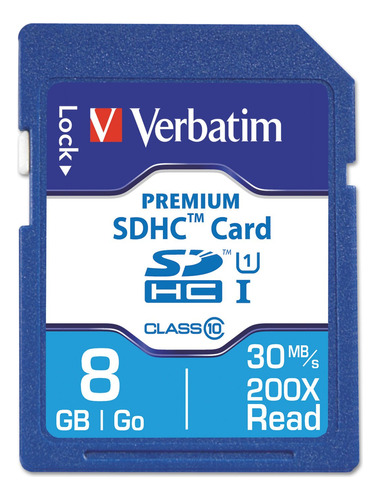 Verbatim Tarjeta De Memoria Sdhc De 8 Gb, Uhs-i V10 U1 Clas.