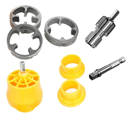Kit De Rosqueador De Tubo De Pvc Compatível Com Broca Drill
