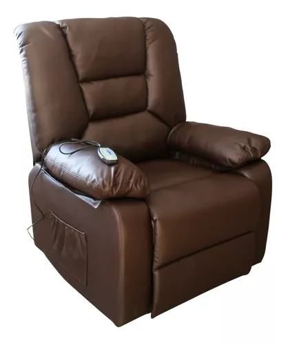 sillón reclinable fargo con reposacabezas eléctrico (headrest)de tela color  gris