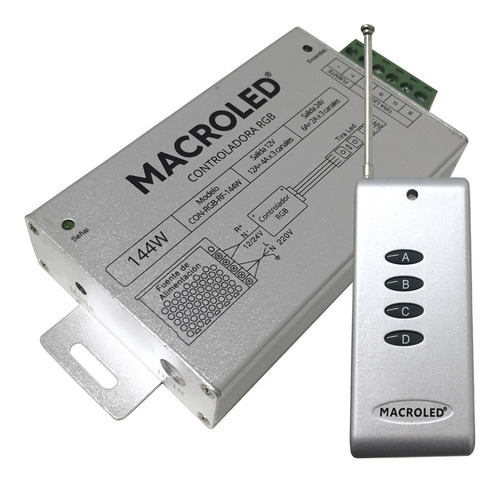 Imagen 2 de 8 de Controlador Rgb Remoto Radio Frecuencia 10mt Pack X 2