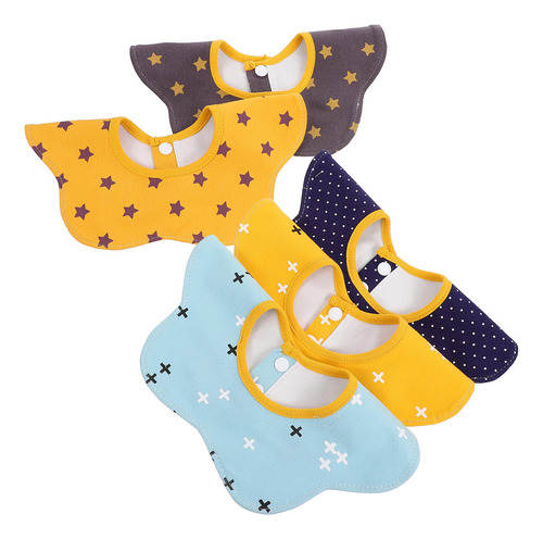 Paños De Muselina Para Babero Impermeable, 5 Unidades