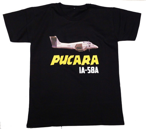 Imagen 2 de 4 de Remera Islas Malvinas Avion Pucara Mirage Algodon Premium