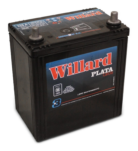 Bateria Willard Ub 325 12x35 Blindada Plata Calcio - Honda Fit / City Chery Qq
