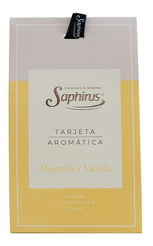 Tarjetas Aromáticas Saphirus X 1 Unidad