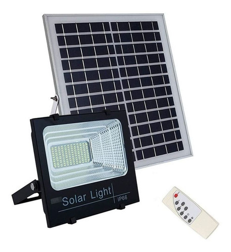 Refletor Energia Solar 40w Sensor Holofote Luminária Bateria