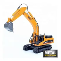 Comprar Excavadora Huina 1710 Vehiculo De Construccion 1:50 Diecast Color Amarillo Personaje Amarillo