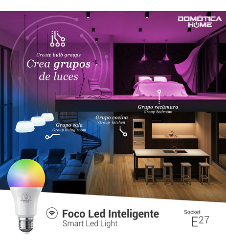 Alexa Echo Show 8 Negro + Focos Led Inteligentes 2 Pack