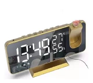 Reloj Digital Escritorio Proyector + Temperatura + Humedad