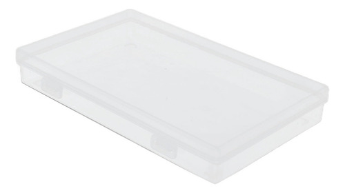 Caja De Plástico Transparente De 4 Piezas Con Tapa Abatible