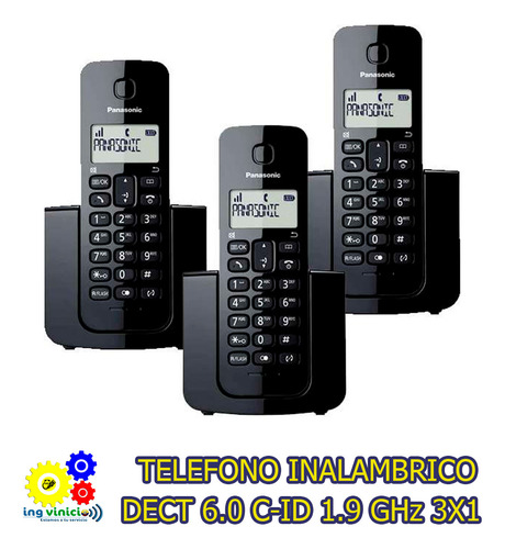 Teléfono Panasonic Inalambrico Kx-tgc353 3x1 Dect 6 Call-id