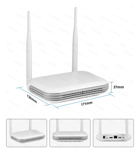 Nvr Ip Onvif De 8 Canales Y H.265 Fhd De 3 Mp Mini 110 V
