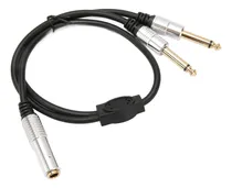 Comprar Cable Divisor De 6,35 Mm Hembra A Enchufe Doble Macho Chapad