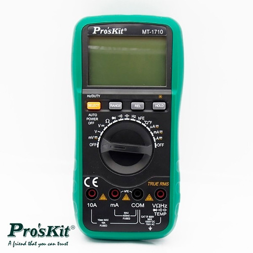 Imagen 3 de 7 de Multimetro Autorrango Proskit Mt-1710 Tester True Rms Pro