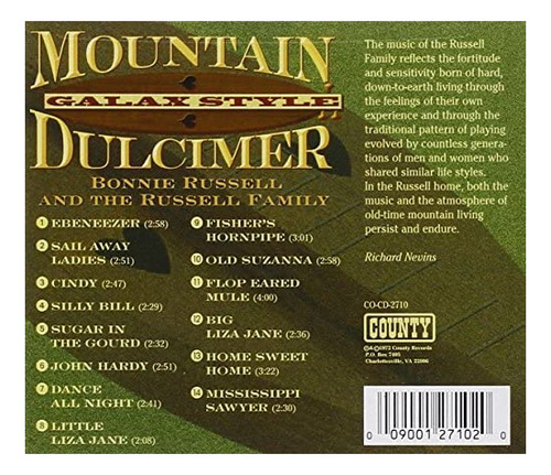 Cd: Mountain Dulcimer Galaxy Style
