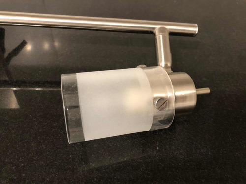 Plafón Bipin 220v 3 Lámparas Acero