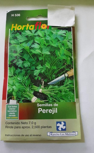 Sobre Semillas De Perejil 7g