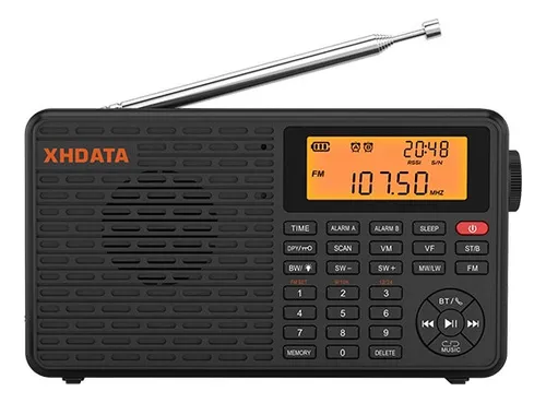 Rádio Dsp Digital Portátil Xhdata D-109 Fm Estéreo/mw/sw/lw Menor preço em Rádio Dsp Digital Portátil Xhdata D-109 Fm Estéreo/mw/sw/lw