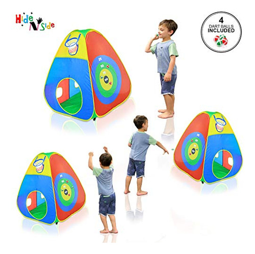 Carpas Y Túneles Play Tent Hide N Side Para Niños, 5 Unidade