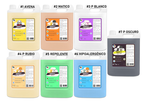 Kit 2 Shampoo Hipoalergénicos 5 Litros Perro Gato Combinable