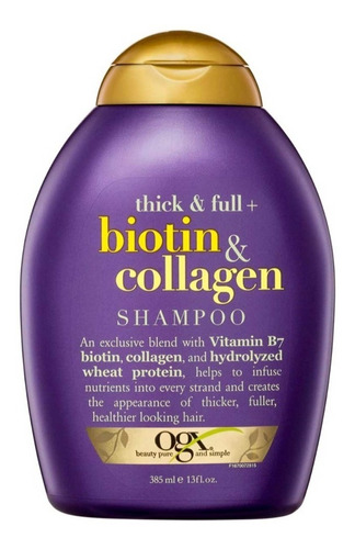 Shampoo Biotin Y Colágeno Ogx 385 Ml