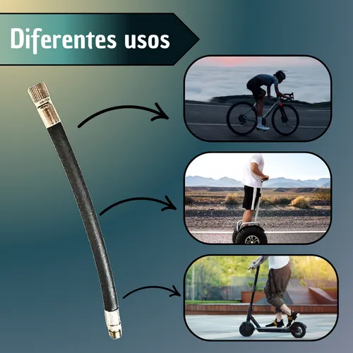 Manguera Extensor Super Bomba Inflador Llantas Negra Pro