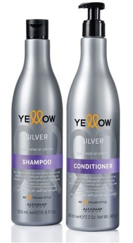 Shampoo Y Acondicionador Yellow Silver Combo Rubio Perfecto