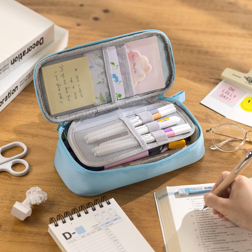 Estuche Duradero Para Bolígrafos, Bolsa Grande De Almacenami