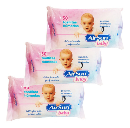 Imagen 1 de 1 de Toallas Húmedas Airsun 150 Uds.