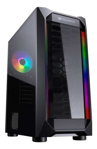Imagem 1 de 10 de Gabinete Gamer Cougar Mx410t Rgb Vidro Temperado - Lacrado