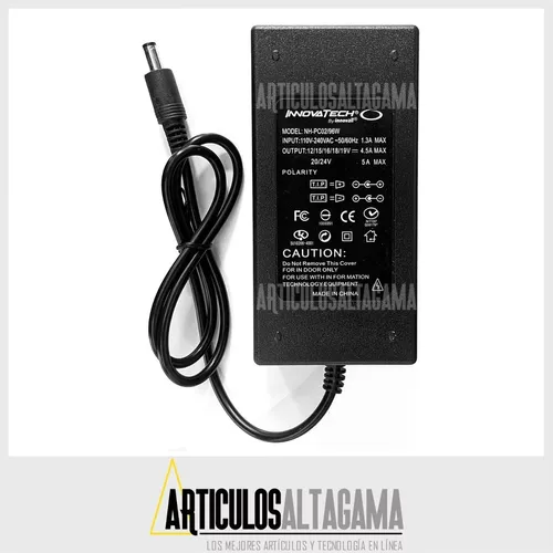 Adaptador cargador universal para portátil 96W + 8 puntas intercambiables -  Tecnopura