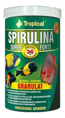 Tropical Alimento Spirulina Granos Super Forte 60g Peces