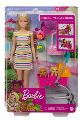 Barbie Carriola De Perritos
