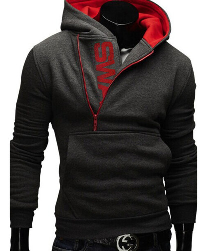 Sudadera Hombre Capucha Gorro Fitness Ejercicio Suelto