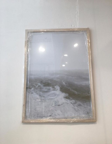 Imagen 1 de 1 de Cuadro Moderno Deco Tormenta De Mar 70cm X 50cm