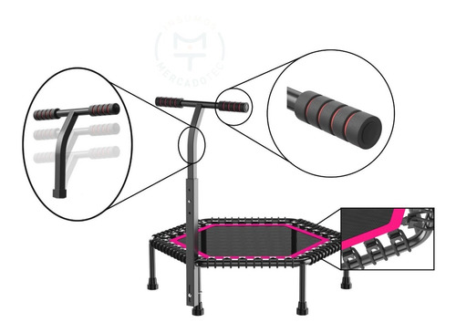 Mini Trampolin Saltarin 127cm Cama Elastica Gym C/soporte