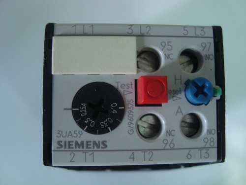 Rele Termico Siemens 3ua59 00-0e De 0,25 A 0,4 Amp Nuevo