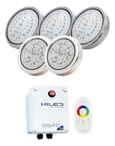 Comprar 3 Luces Rgb 20w + Luces 2 Rgb 12w + Fuente+control Remoto
