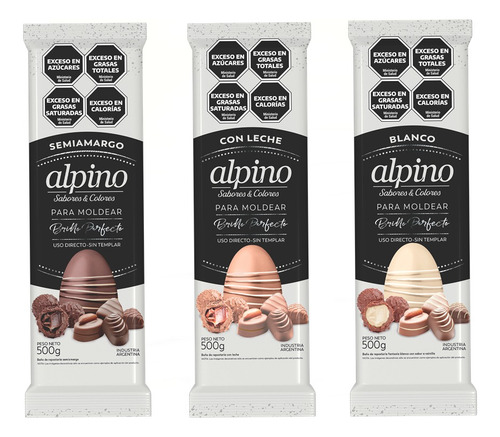 Chocolate Alpino X 500 Gr Tableta Baño Reposteria