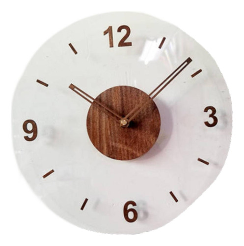 Reloj De Pared Decorativo Resistente Al Número 4 Marrón