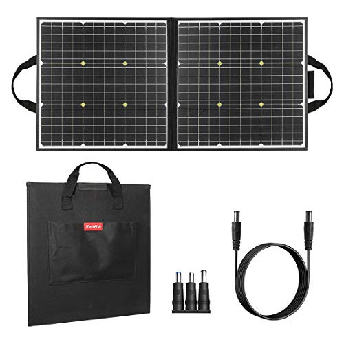 Panel Solar Portátil De 100w 18v, Cargador Solar Plega...