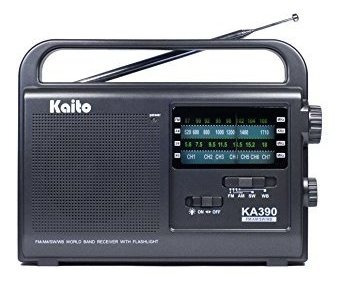 Kaito Ka390 Radio Amfm Onda Corta Noaa Clima Portatil Con L