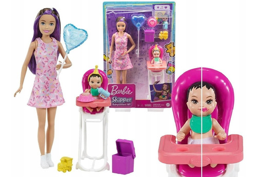 Muñeca Barbie Skipper Muñeca Cumpleañera Con Accesorios Bebe