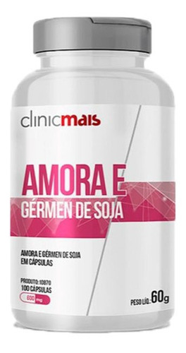 Amora E Gérmen De Soja 100 Cápsulas Clinic Mais