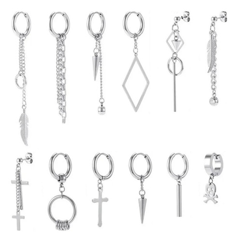 12 Uds. Pendientes De Borla De Metal Pendientes Colgantes