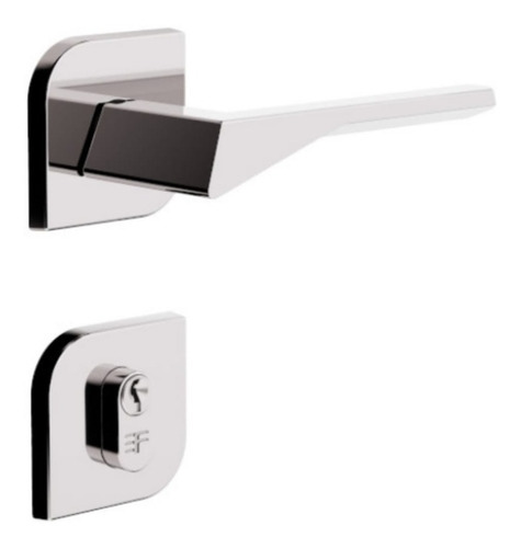 Fechadura Externa Roseta Design Cromada 735e12855 3f Cor Cromado