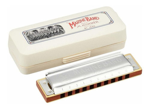 Armonica Profesional Hohner Marine Band C (en Do) Alemana