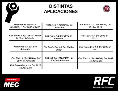 Imagen 4 de 6 de Kit Embrague Fiat Grande Punto 1.4 (199axb11) De 2005 A 2015
